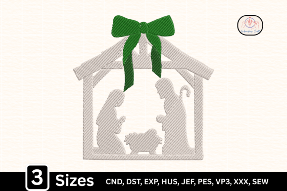 Coquette Nativity Embroidery