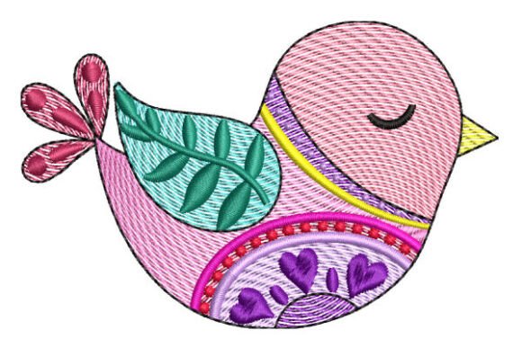 Folk Art Bird – Country Style Embroidery