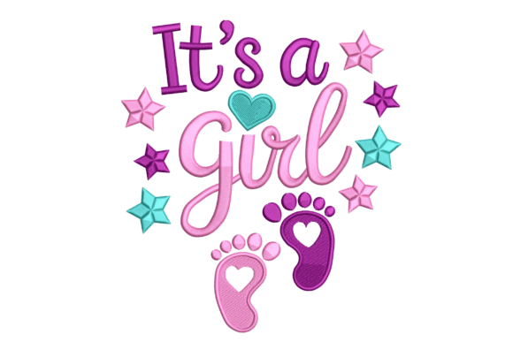 It’s a Girl Footprints Baby Shower