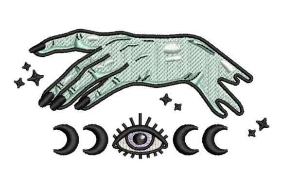Mystical Hand Embroidery Design