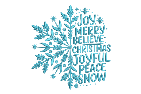 Snowflake Word Art